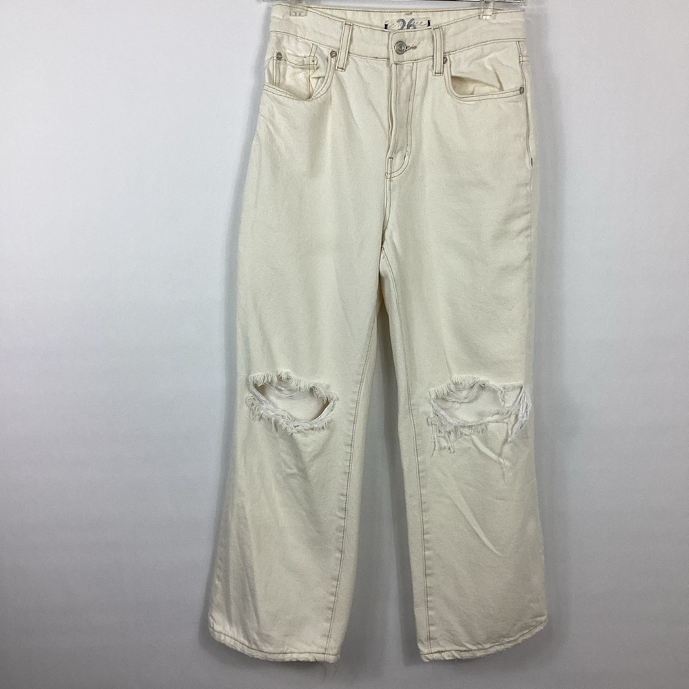 We The Free Ranger Ripped Crop Wide Leg Jeans Size 26